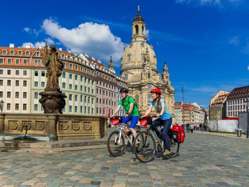 Elbe-Radweg Dresden Frauenkirche