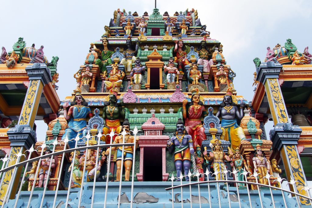 Bunter Tempel in Negombo, Sri Lanka