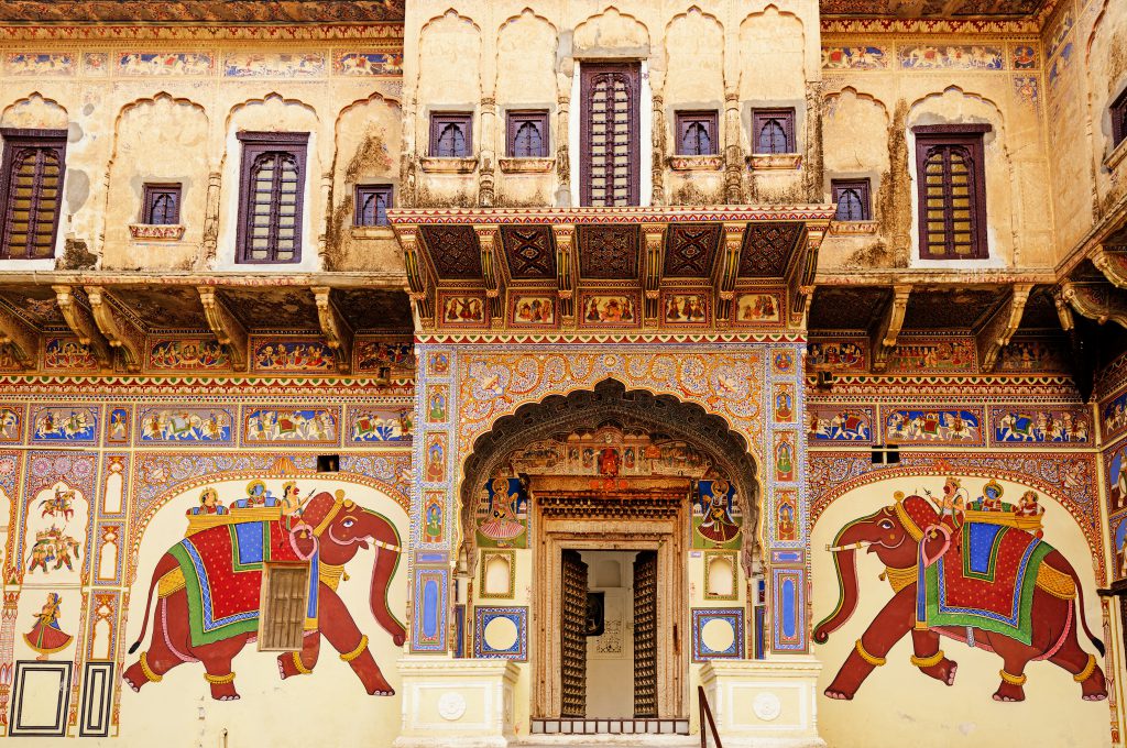 Haveli in Mandawa, Rajasthan, Indien