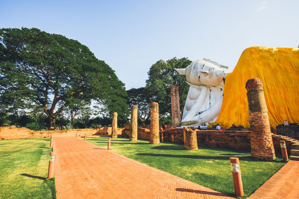 Liegender Buddha in Ayutthaya, Thailand