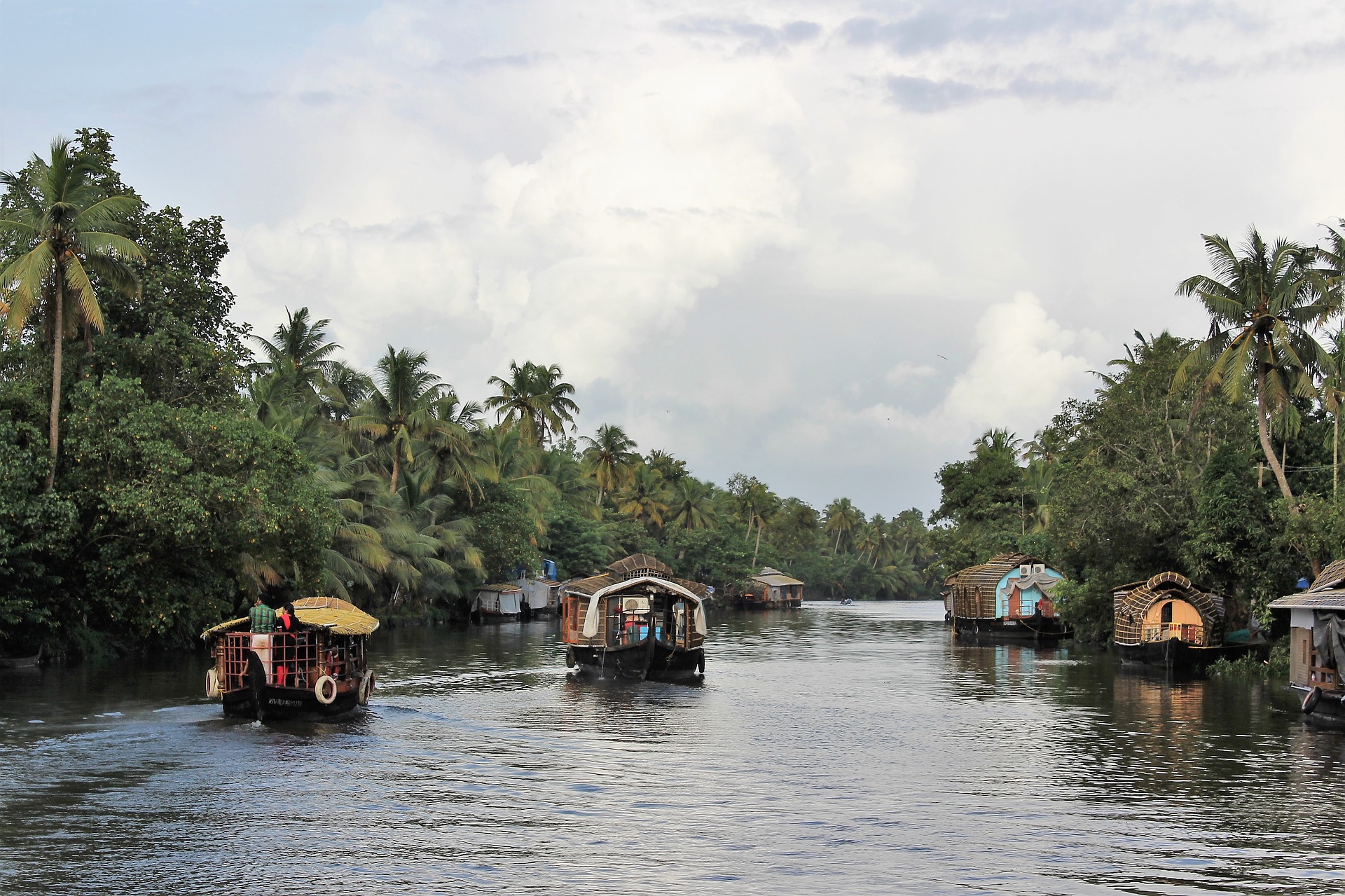 Hausboote, Backwaters, Kerala, Cochin, Indien