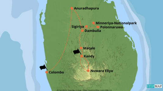 StepMap-Karte-Sri-Lanka-Koenigsstaette-Tour-kulturelle-Highlights (2)