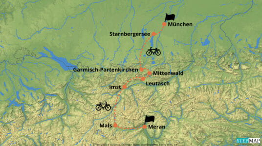StepMap-Karte-Alpenueberquerung-light-individuelle-Radreise-von-Muenchen-nach-Meran (1)